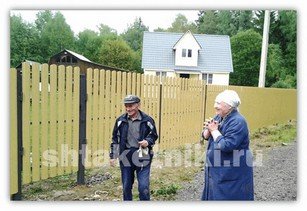 Фото забора штакетник RAL 1014 бежевый в Ростове-на-Дону